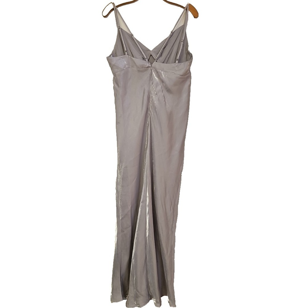 Wild‎ Fable Shimmery Gray Maxi Slip Dress Size XL NWOT Fairy Formal Prom Event - Picture 2 of 9